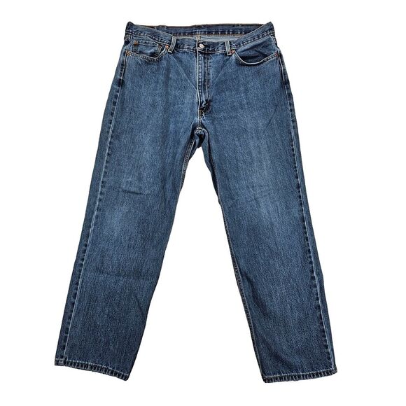 Levis 550 Jeans Mens 40x32 Blue Relaxed Fit Skate Loose Baggy Work Denim Y2K EUC - Picture 1 of 16